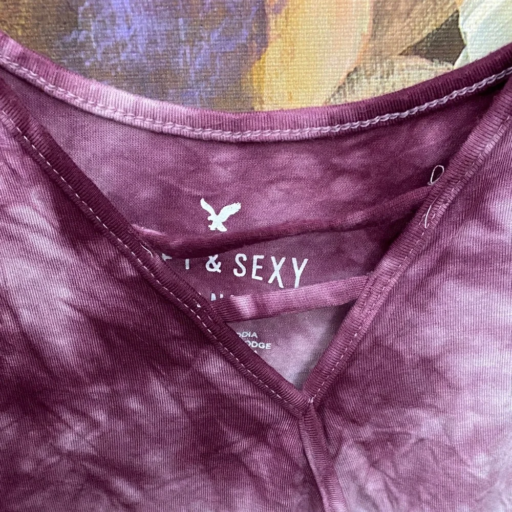 3/$20 Aerie Purple Tie-Dye Camisole - Picture 5 of 7